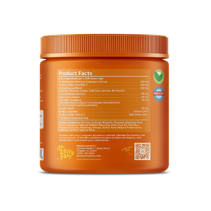 Zesty Paws Stay Green Bites for Dogs Grass Burn Soft Chews for Lawn Spots Caused by Dog Urine